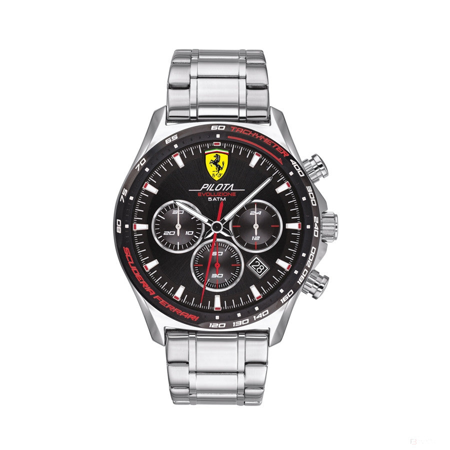 Ceas de Barbat, Ferrari Pilota EVO Chronograph SS, Argint, 2020 - FansBRANDS®