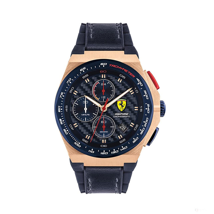 Ceas Scuderia Ferrari Aspire, Chrono Curea Rose Gold Oțel inoxidabil, 44mm - FansBRANDS®