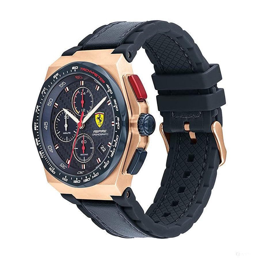 Ceas Scuderia Ferrari Aspire, Chrono Curea Rose Gold Oțel inoxidabil, 44mm - FansBRANDS®