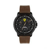 Scuderia Ferrari Watch Forza Evo Quartz, curea de siliciu maro, 45mm - FansBRANDS®