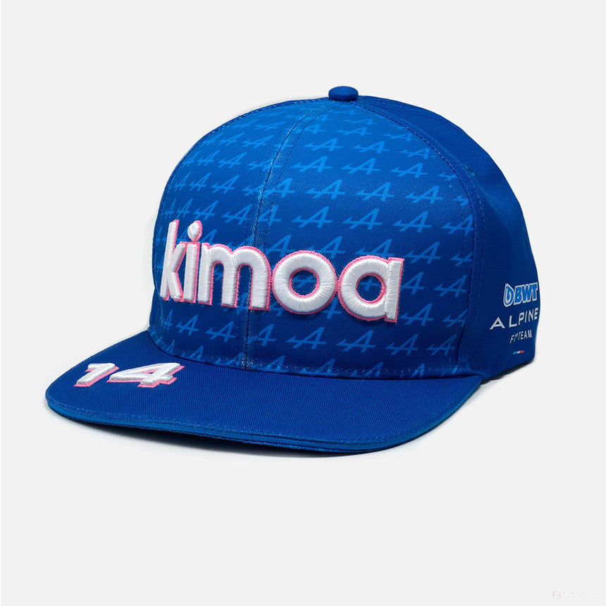 Sapca de Flatbrim , Alpine Fernando Alonso Kimoa, Albastru, 2022 - FansBRANDS®