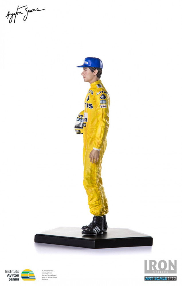 Figură Ayrton Senna Monaco 1987, 1:10, Galben, 2020 - FansBRANDS®