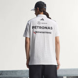 Polo Mercedes, echipă, ingineri, adidas, alb, 2026