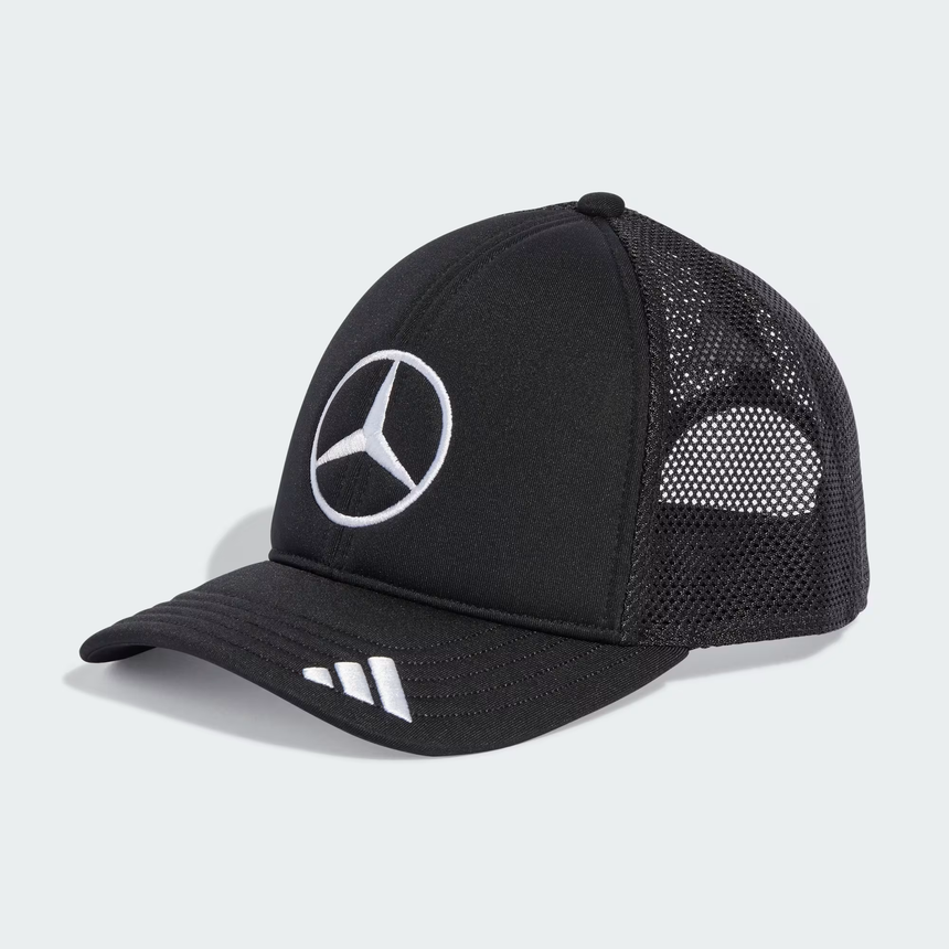 Șapcă Mercedes, trucker, logo mare, neagră 🔥