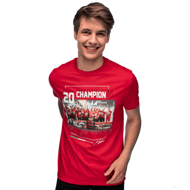 Tricou de Barbat, Mick Schumacher F2 World Champion 2025, Rosu, 2020 - FansBRANDS®