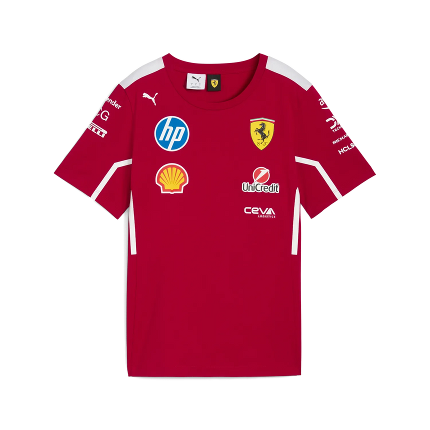 Scuderia Ferrari Team Round Neck T-Shirt - Women 🔥