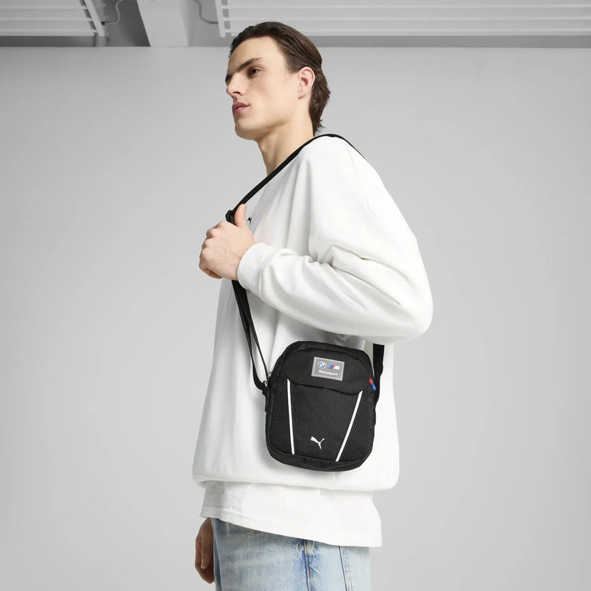 Geantă de umăr BMW MMS, PUMA, Negru