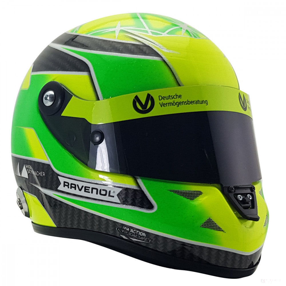 Masina Model, Mick Schumacher Helmet Belgium Spa 2018 Formula 3 Champion, 1:2, Verde, 2018 - FansBRANDS®