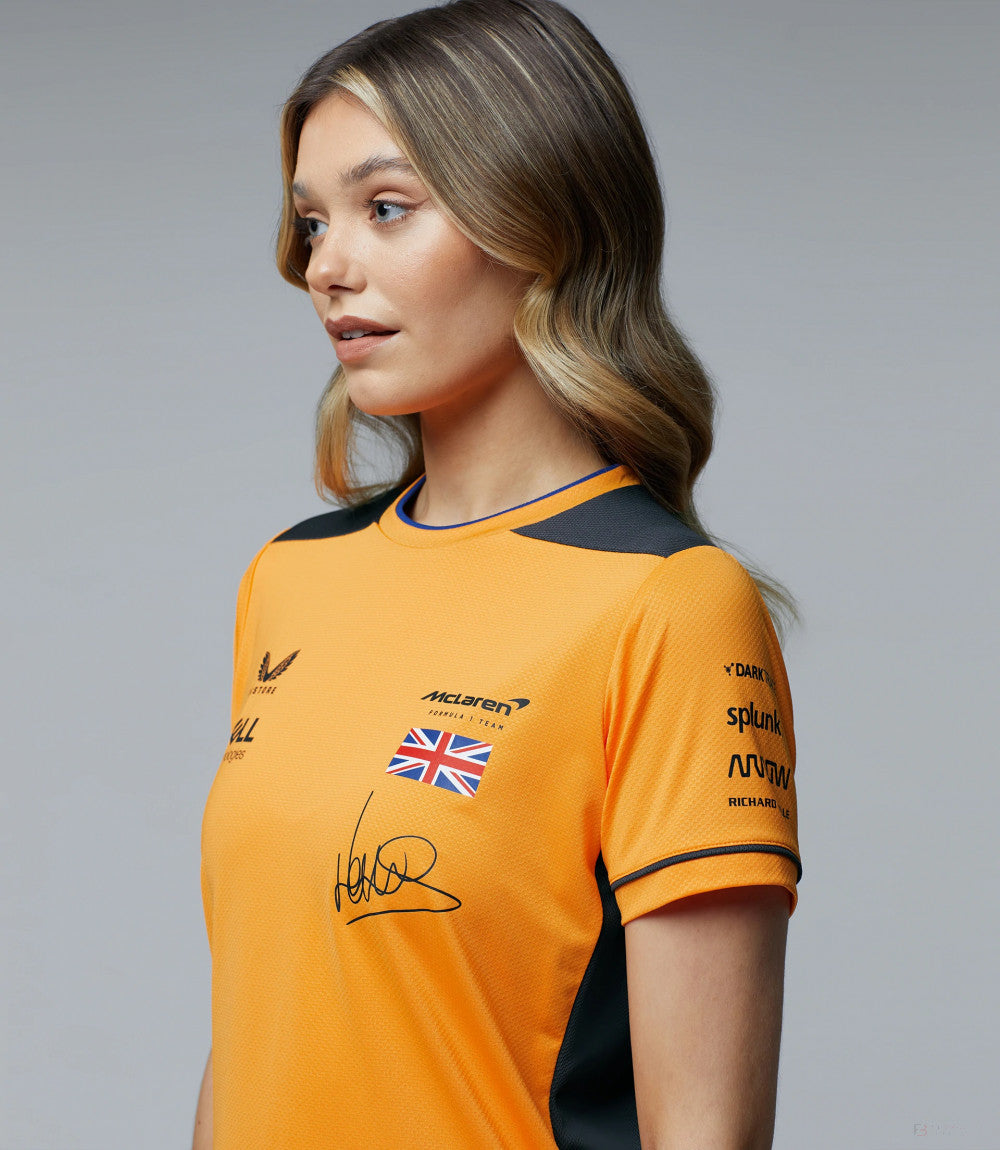 Tricou de Dama, McLaren Lando Norris Team, Portocaliu, 2022 - FansBRANDS®