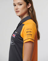 Tricou de Dama cu Guler, McLaren Lando Norris Team, Gri, 2022 - FansBRANDS®