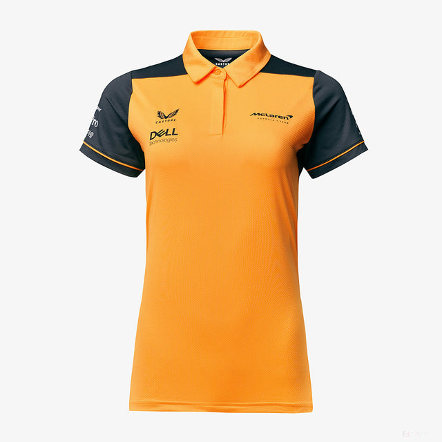Tricou de Dama cu Guler, McLaren Team, Portocaliu, 2022 - FansBRANDS®