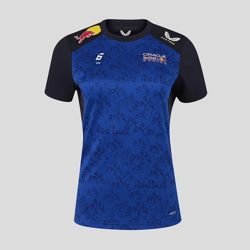 tricou Red Bull, echipă, Isack Hadjar, pentru femei, albastru, 2026
