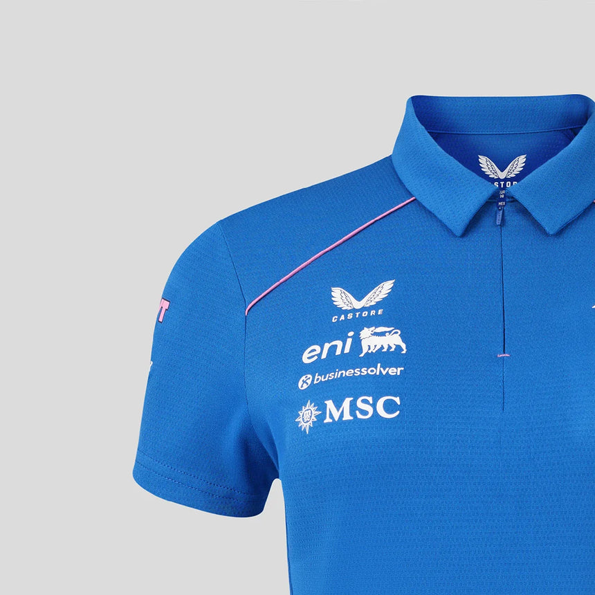 Tricou polo pentru femei Alpine F1 de echipă, albastru, 2026