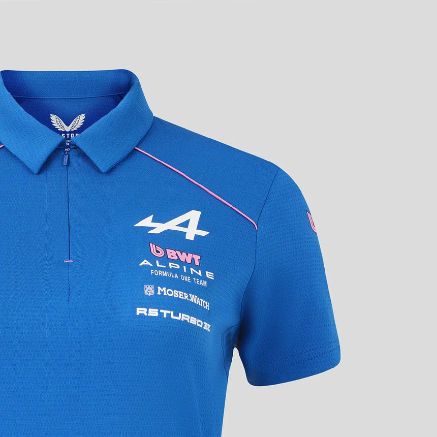 Tricou polo pentru femei Alpine F1 de echipă, albastru, 2026