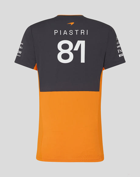 McLaren tricou, Castore, Oscar Piastri, dama, portocale - FansBRANDS®