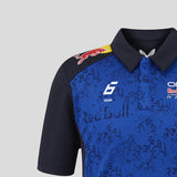 polo Red Bull, echipa, Isack Hadjar, pentru copii, albastru, 2026