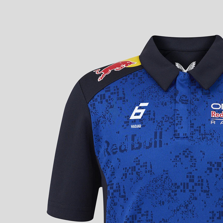 polo Red Bull, echipa, Isack Hadjar, pentru copii, albastru, 2026