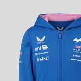 Hanorac Alpine cu fermoar integral, de echipă, pentru copii, albastru