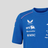 Tricou pentru copii Alpine F1 de echipă, albastru, 2026