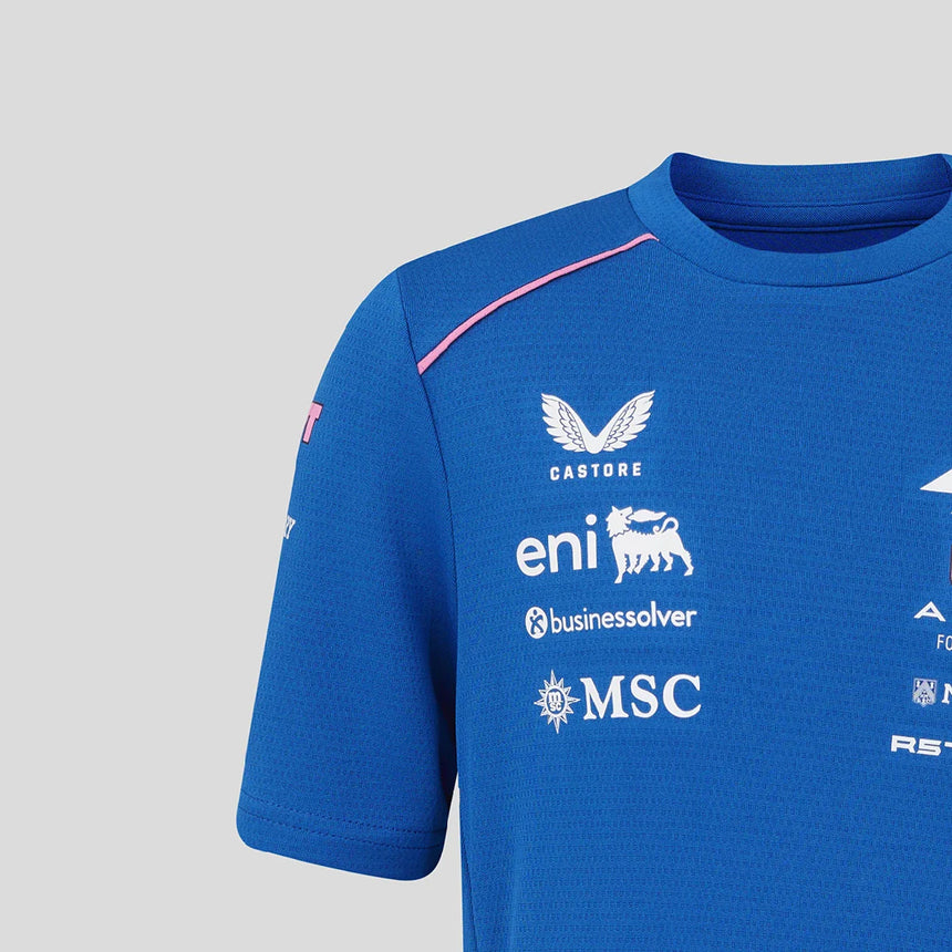 Tricou pentru copii Alpine F1 de echipă, albastru, 2026