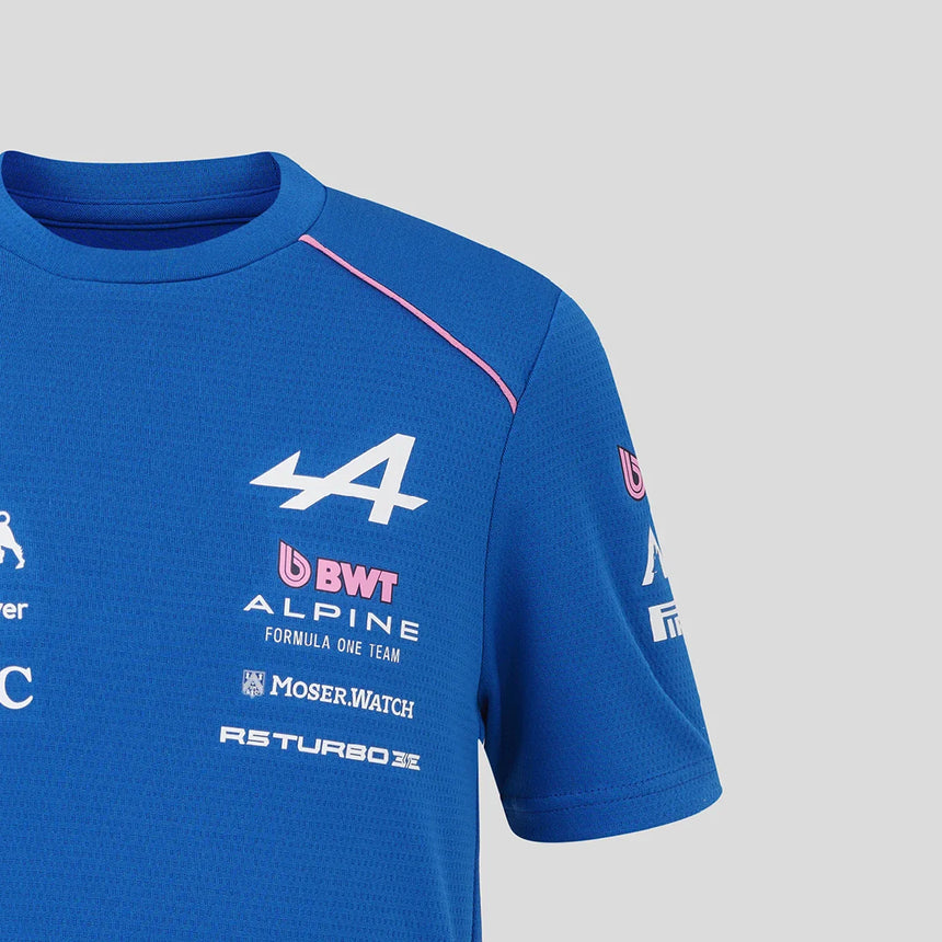 Tricou pentru copii Alpine F1 de echipă, albastru, 2026