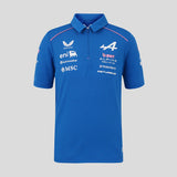 Tricou polo pentru copii Alpine F1 de echipă, albastru, 2026