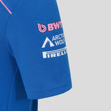 Tricou polo pentru copii Alpine F1 de echipă, albastru, 2026