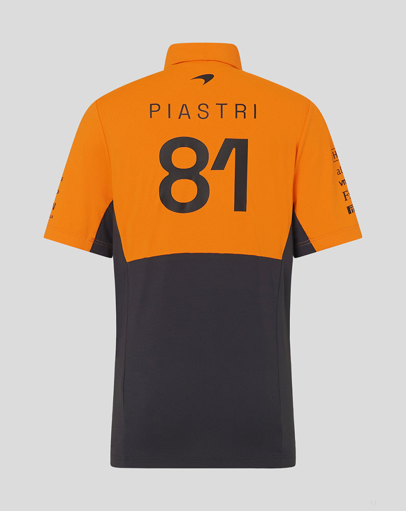 McLaren cămasă, Castore, Oscar Piastri, copil, portocale - FansBRANDS®