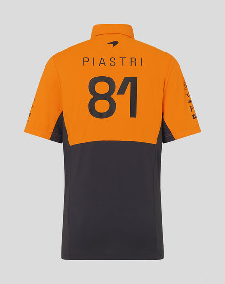 McLaren cămasă, Castore, Oscar Piastri, copil, portocale - FansBRANDS®