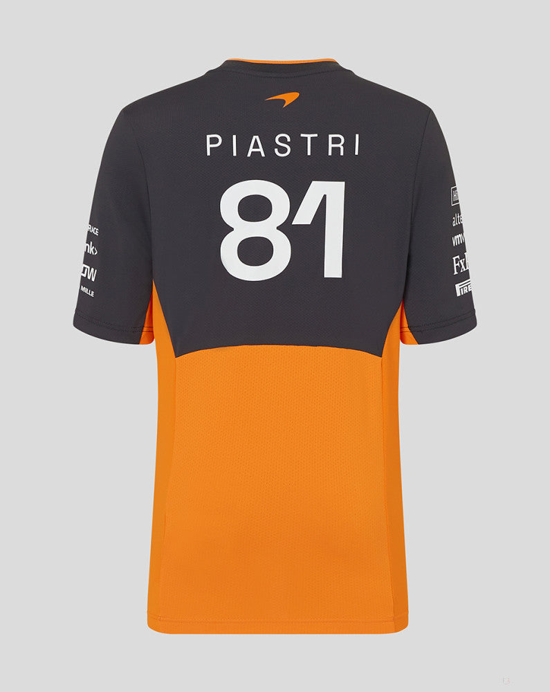 McLaren tricou, Castore, Oscar Piastri, copil, portocale - FansBRANDS®