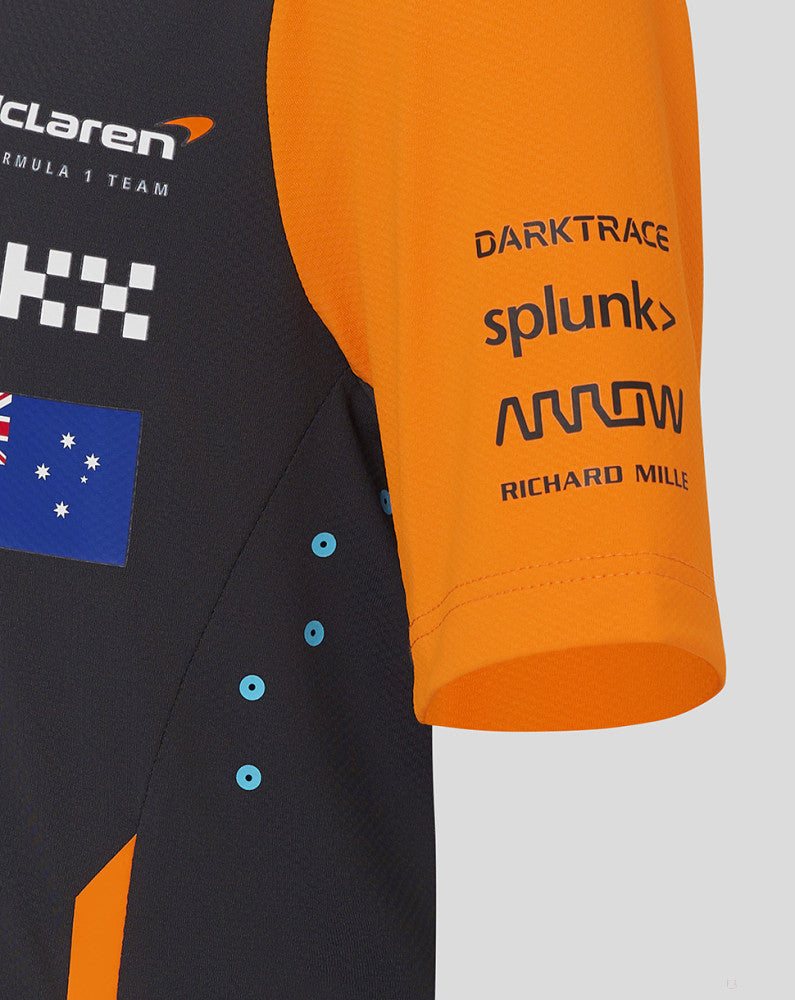 McLaren tricou, Castore, Oscar Piastri, copil, gri - FansBRANDS®