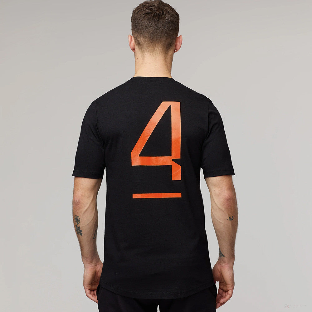 Tricou de Barbat, McLaren Lando Norris #4, Negru, 2022 - FansBRANDS®