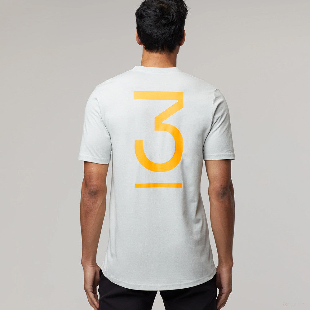 Tricou de Barbat, McLaren Daniel Ricciardo #3, Gri, 2022 - FansBRANDS®