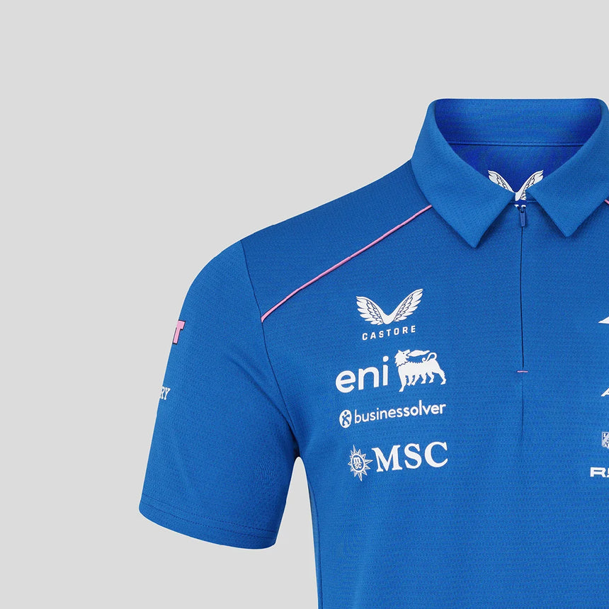 Tricou polo Alpine F1 de echipă, albastru, 2026