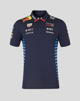 Red Bull tricou cu guler, Castore, echipa, albastru, 2024 - FansBRANDS®