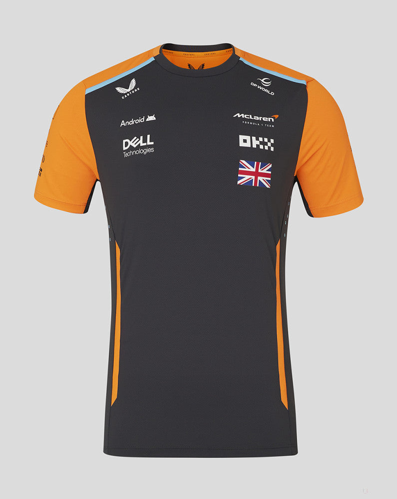 McLaren tricou, Castore, Lando Norris, gri - FansBRANDS®