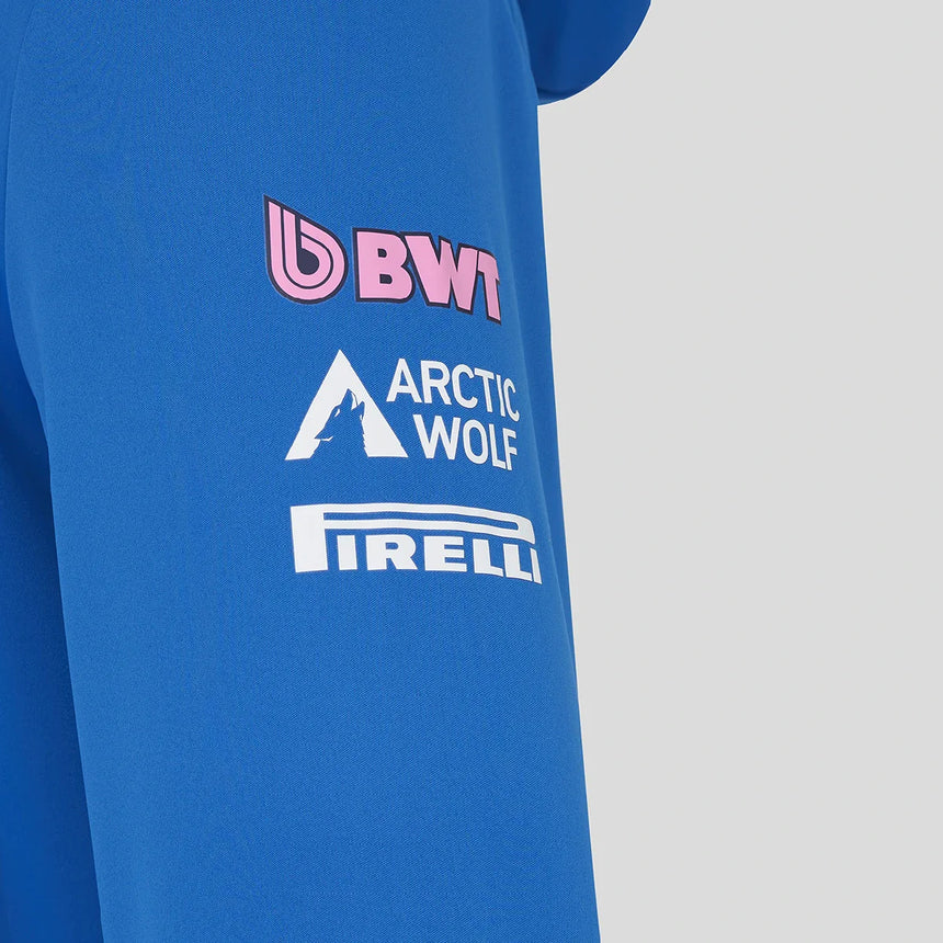 Hanorac cu glugă Alpine, echipă, albastru