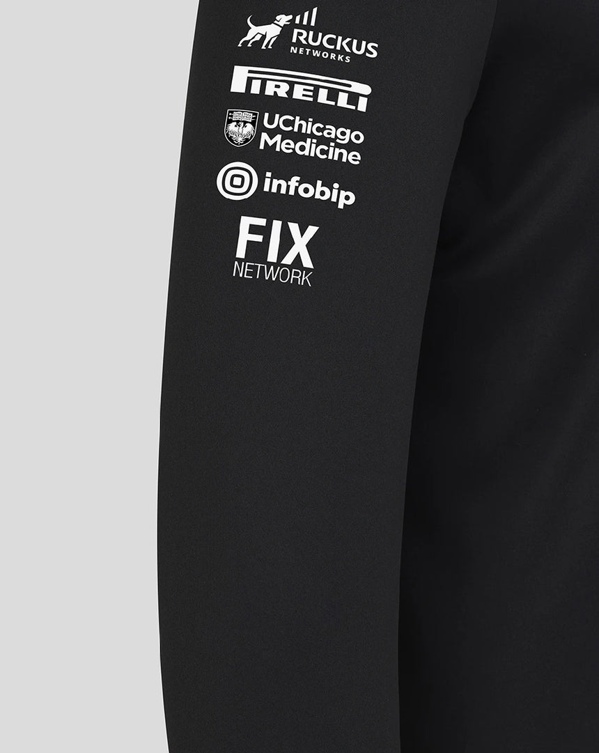 Hanorac Haas F1 cu fermoar la un sfert, echipa, negru