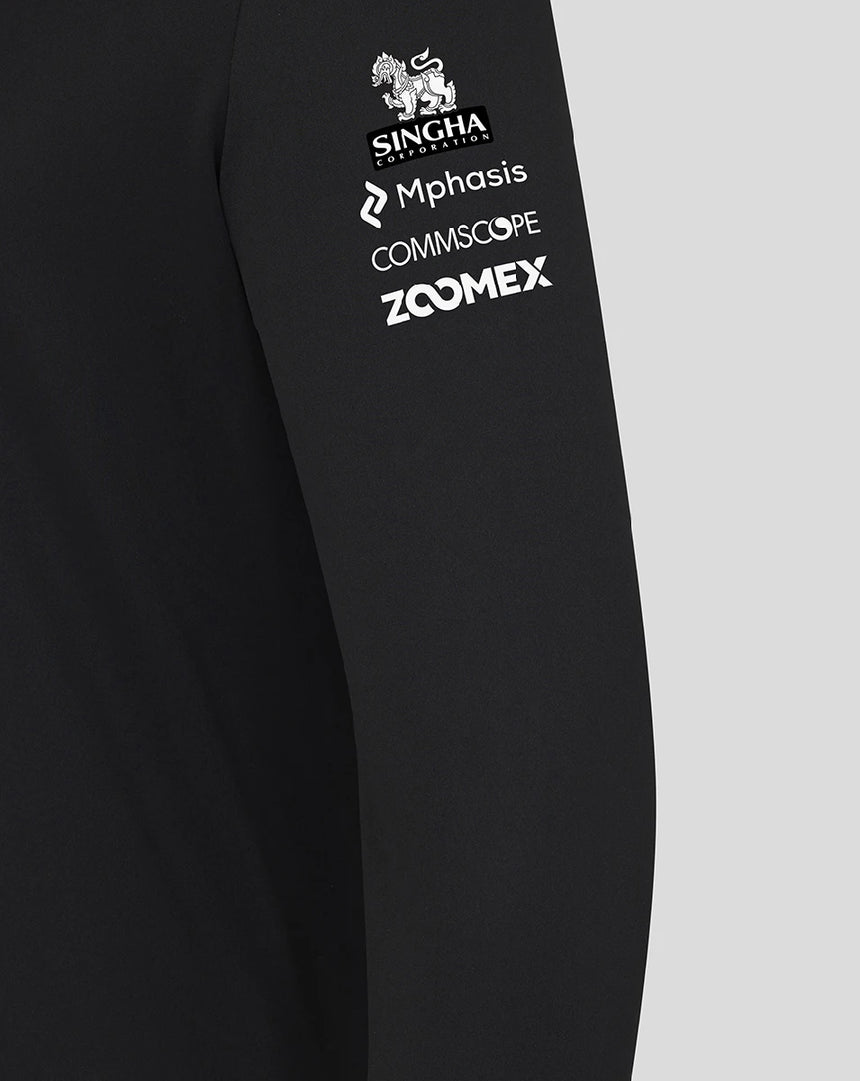 Hanorac Haas F1 cu fermoar la un sfert, echipa, negru