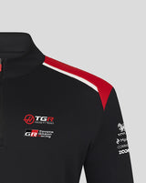 Hanorac Haas F1 cu fermoar la un sfert, echipa, negru