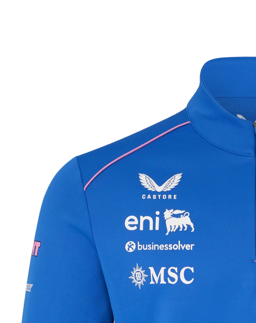 Alpine hanorac de echipă, cu fermoar 1/4, albastru