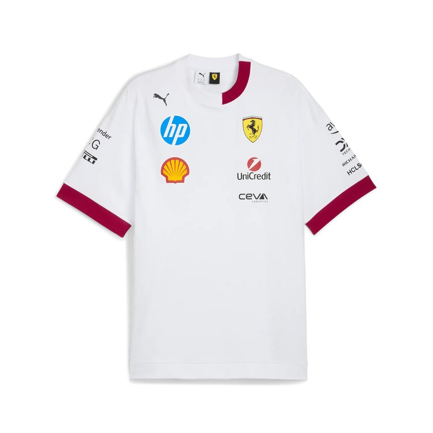 Übergroßes T-Shirt mit Rundhalsausschnitt der Scuderia Ferrari-Fahrer 🔥