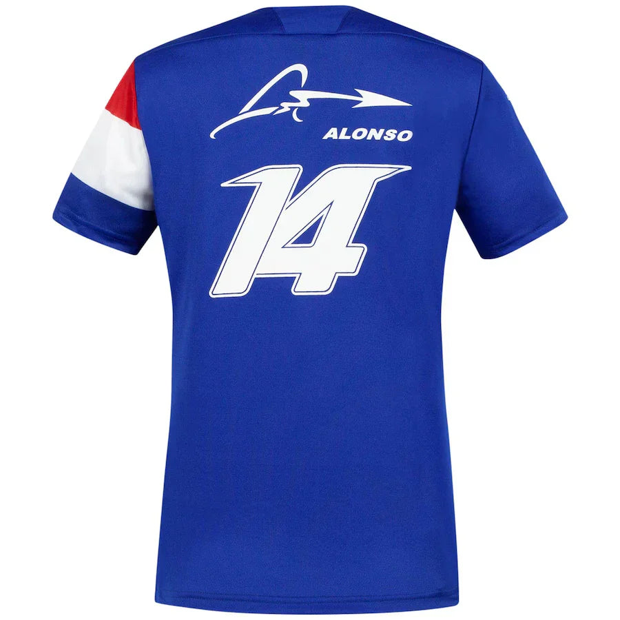 Tricou Alpine pentru femei, Fernando Alonso 14 Echipa, Albastru, 2021