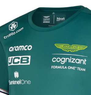 Aston Martin T-Shirt, Team, Kind, Grün, 2023