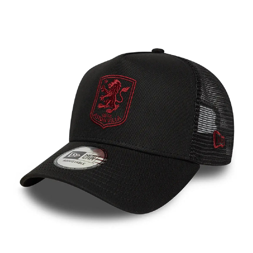 Aston Villa trucker șapcă, bază, neagră