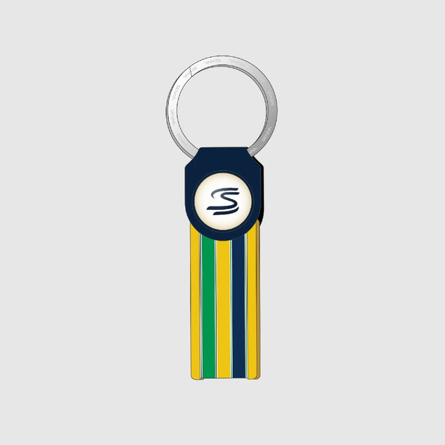 Ayrton Senna breloc, dungi, albastru