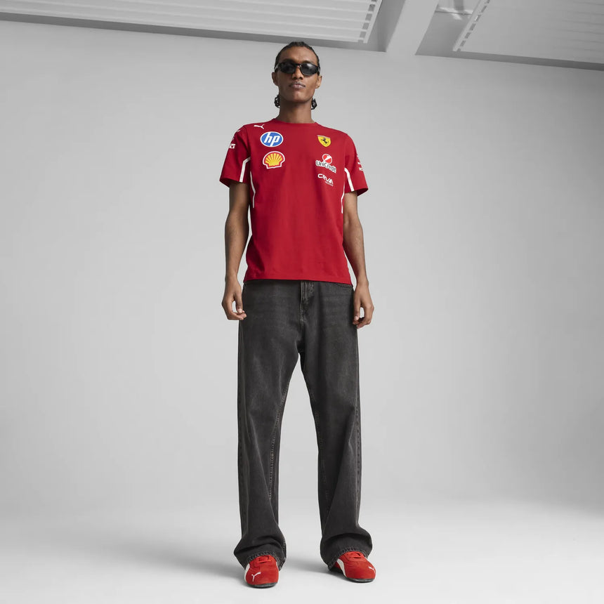 Scuderia Ferrari Team T-Shirt mit Rundhalsausschnitt 🔥