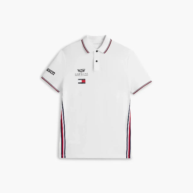 Cadillac F1 polo, echipă, Tommy Hilfiger, alb, 2026
