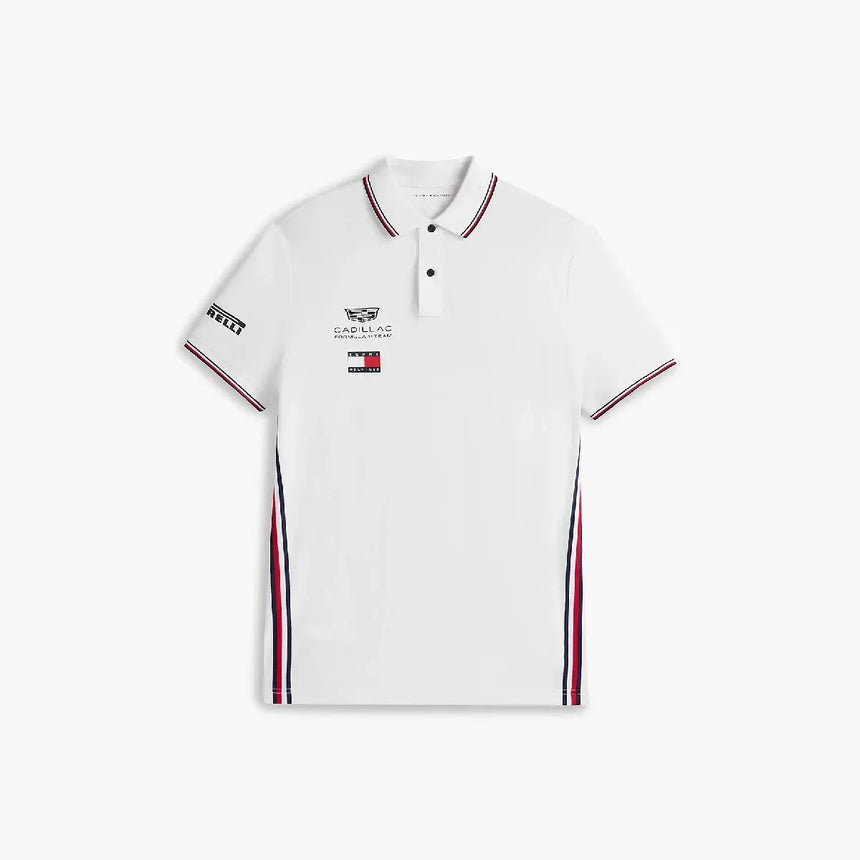 Cadillac F1 polo, echipă, Tommy Hilfiger, alb, 2026