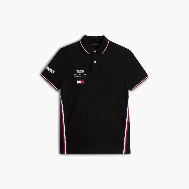 Cadillac F1 polo, echipă, Tommy Hilfiger, negru, 2026